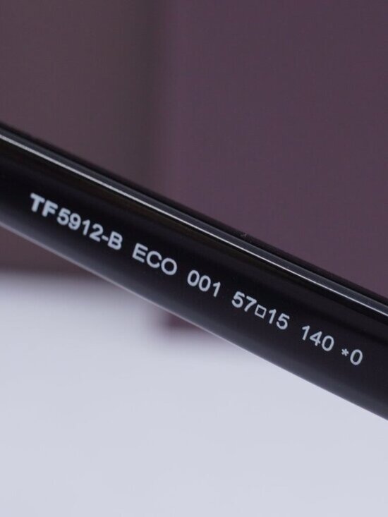 Tom Ford FT5912-B 001 Rectangle Eyeglasses 57mm – Shiny Black main image 8